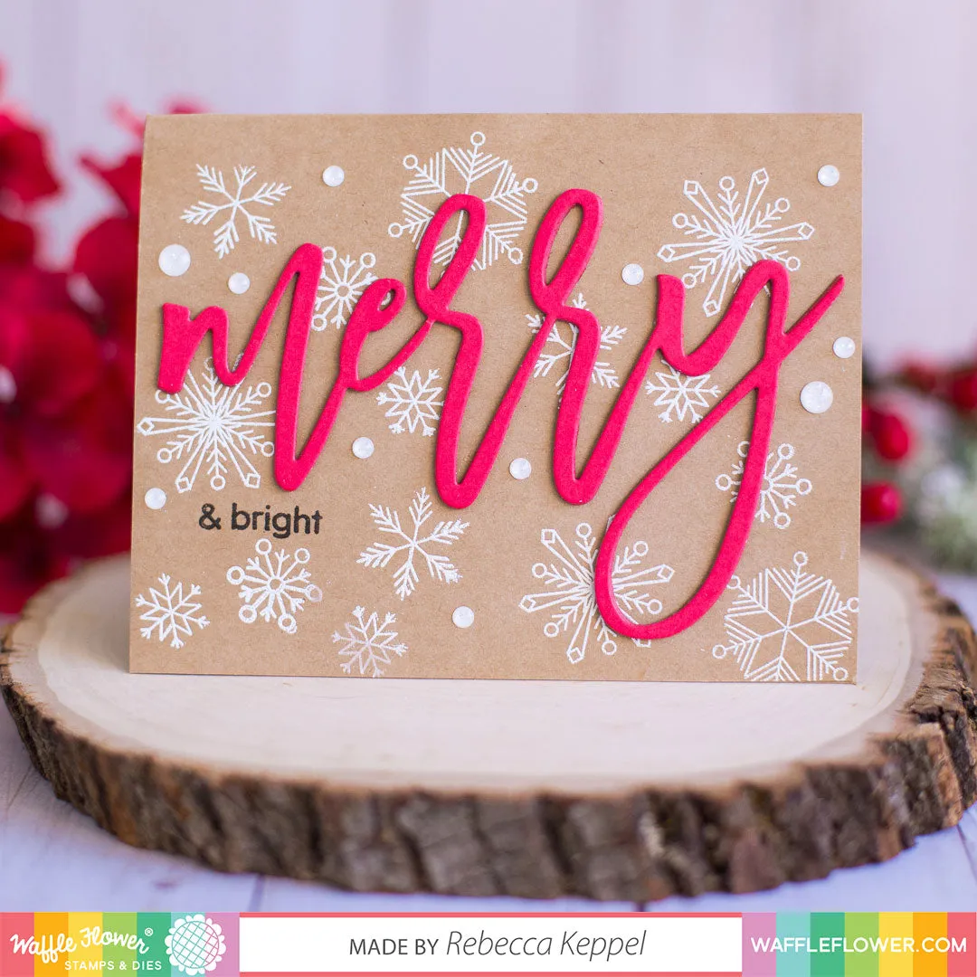 Oversized Merry Stamp Set