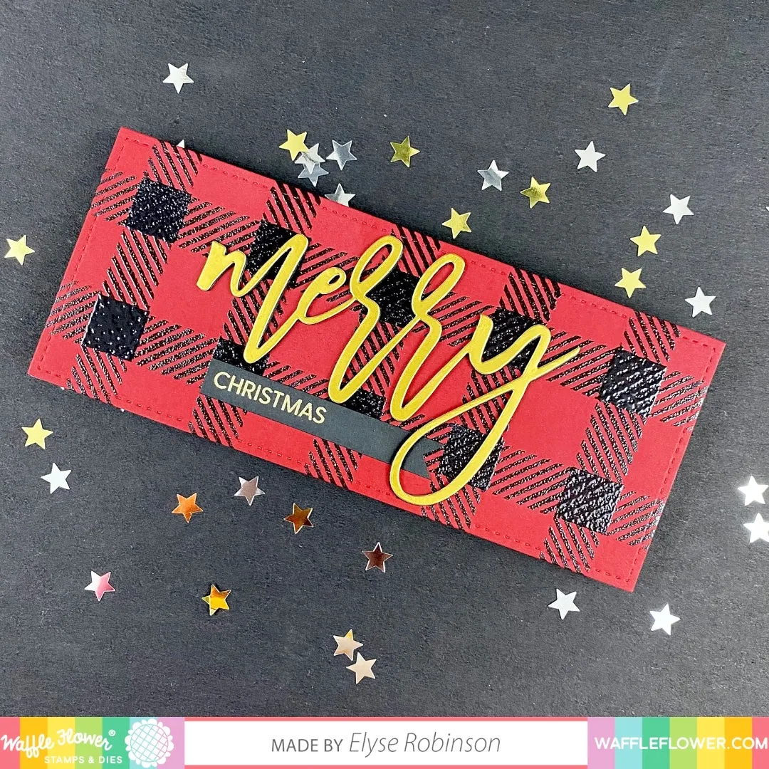 Oversized Merry Stamp Set