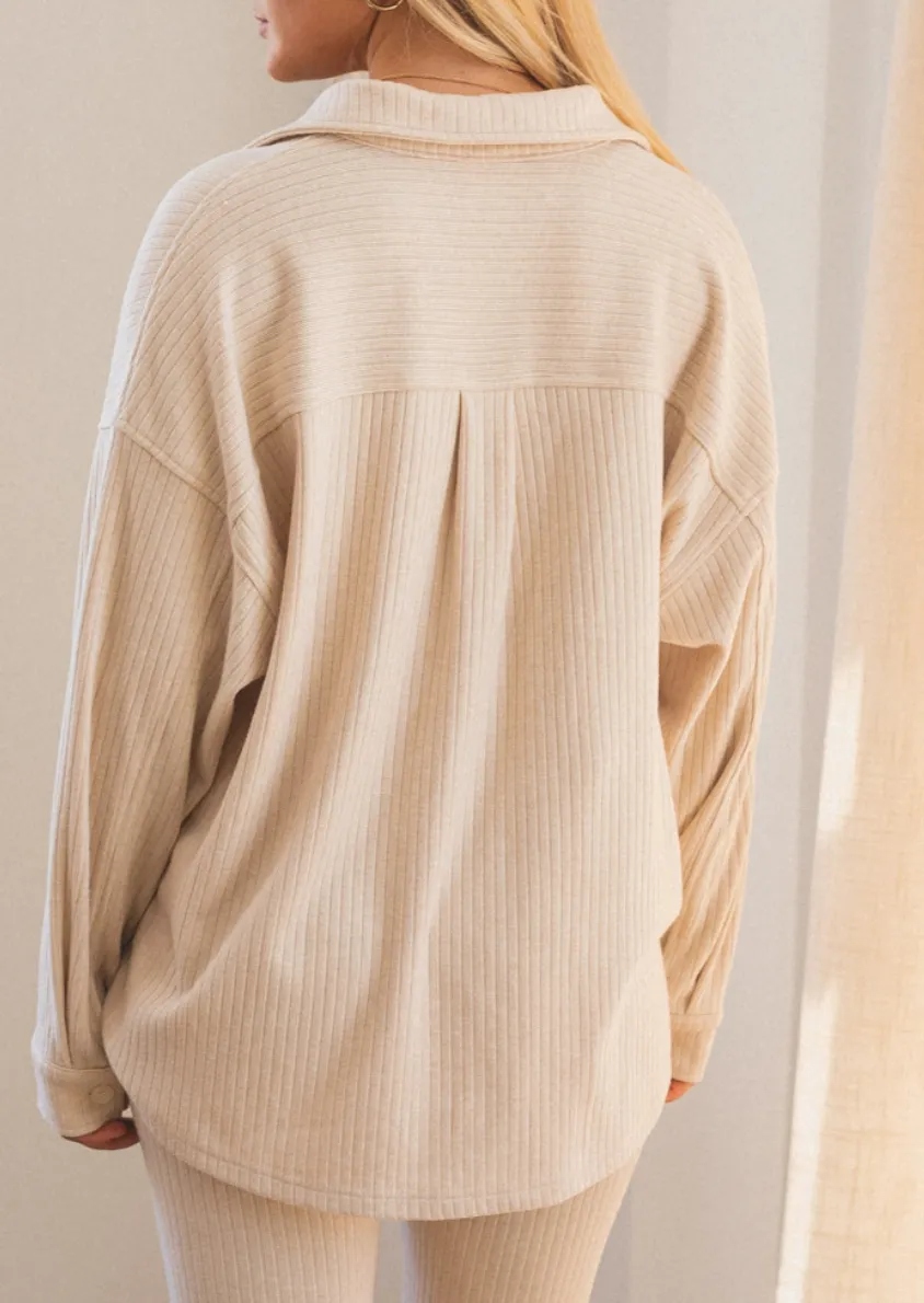 Oversized Ribbed Shacket