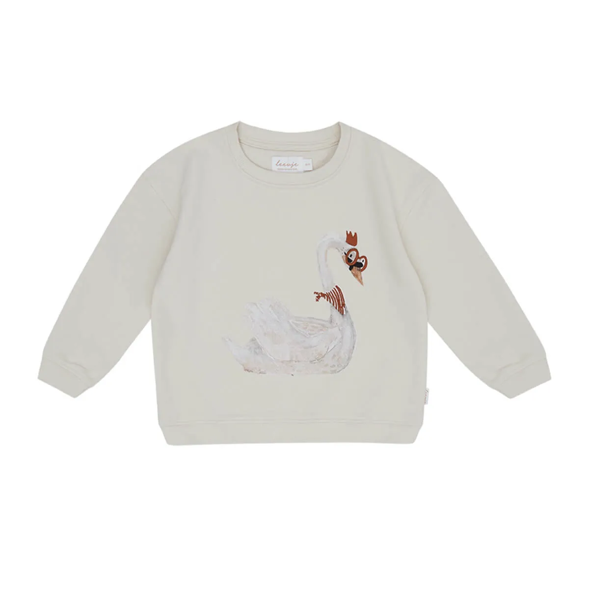 Oversized Sweatshirt Swan aus 100% Bio-Baumwolle