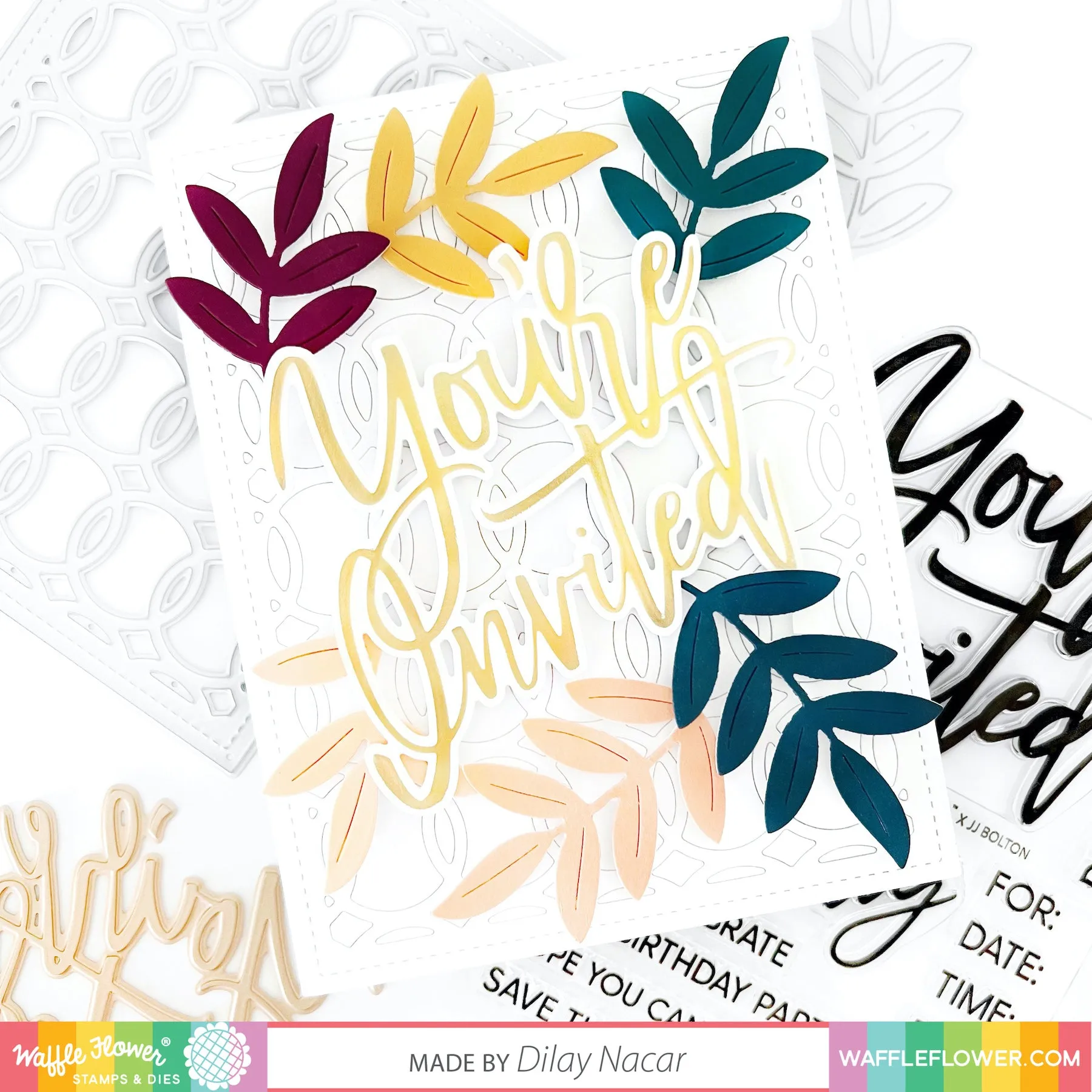 Oversized You're Invited Matching Die