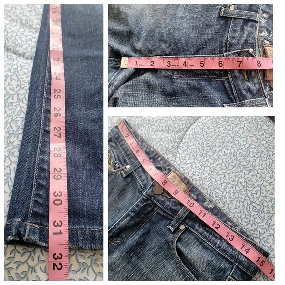 PAIGE Low Rise Full Length Boot Cut‎ Jeans Size 27