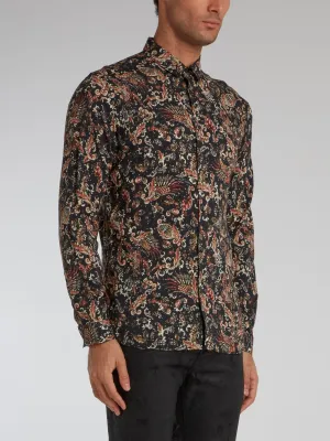 Paisley Print Button Up Shirts