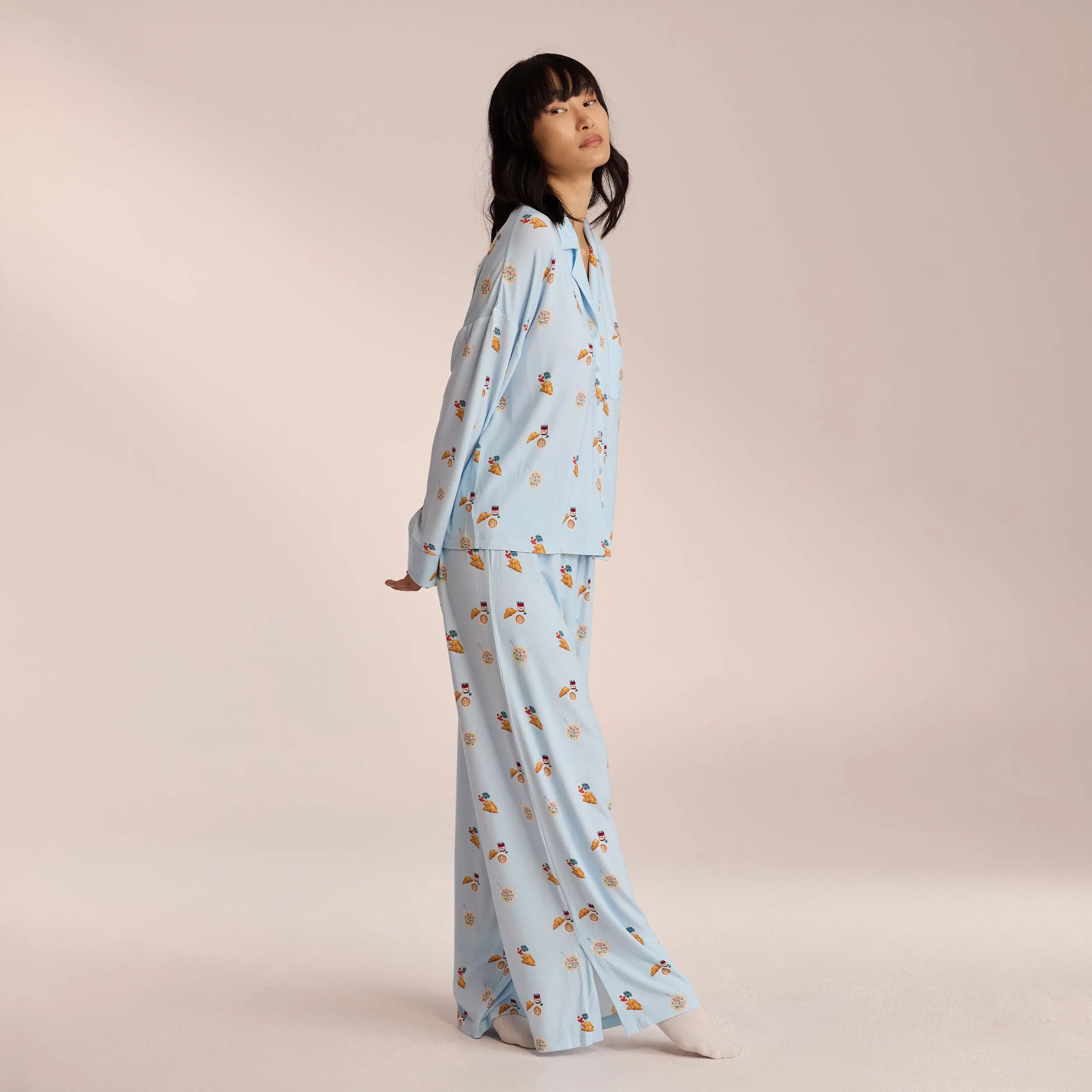 Pantalon de Pyjama en Modal - Bleu