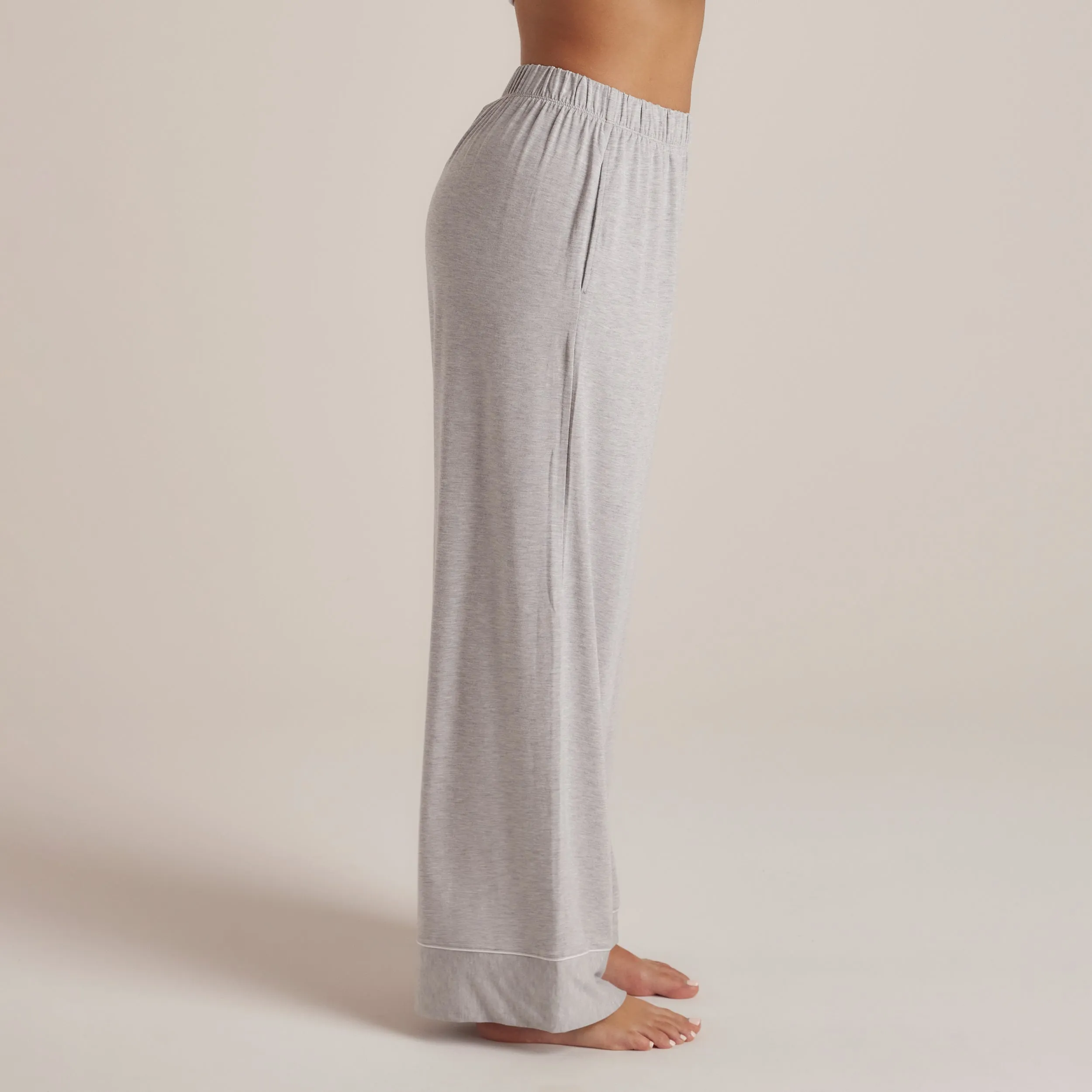 Pantalon de Pyjama en Modal - Gris Chiné
