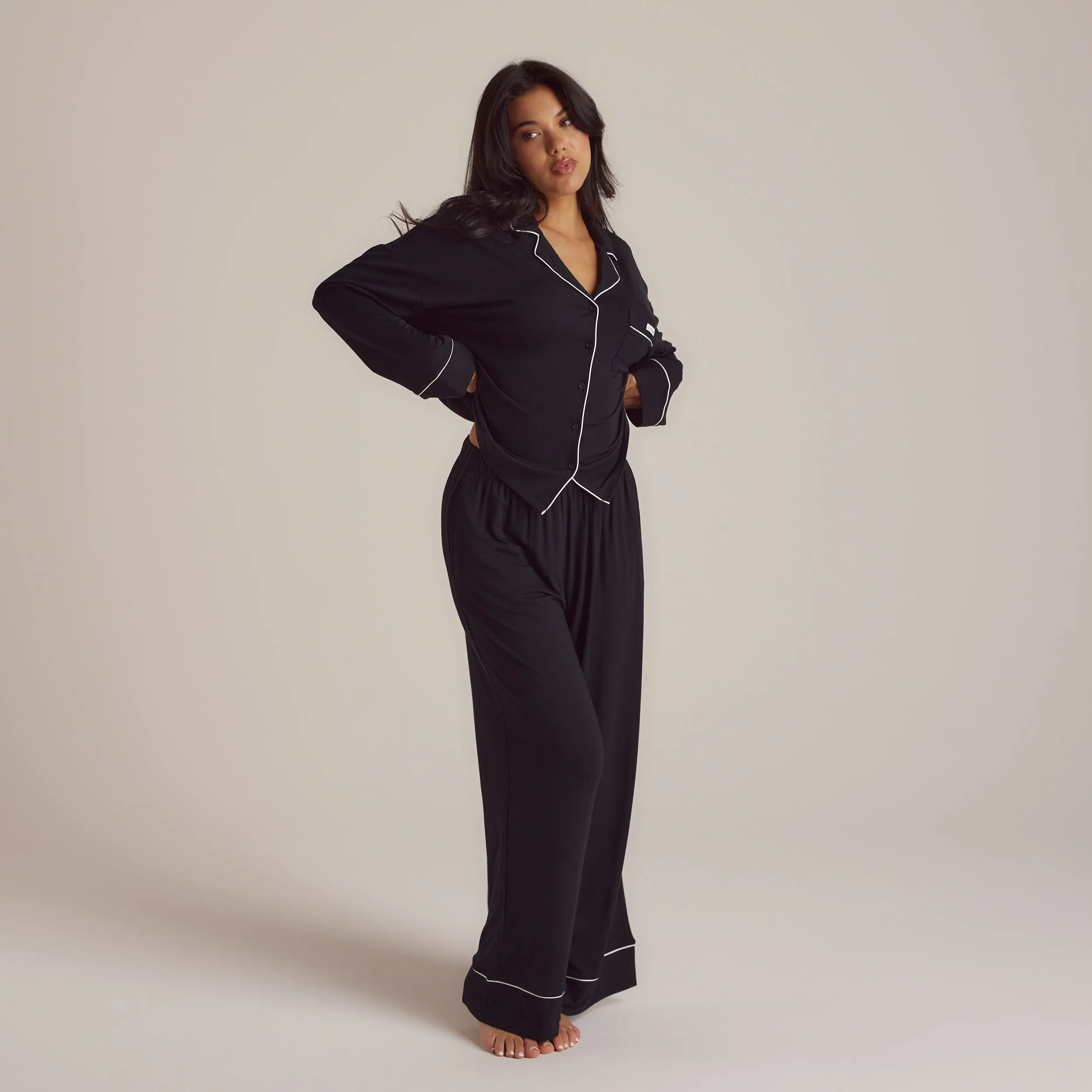Pantalon de Pyjama en Modal - Noir