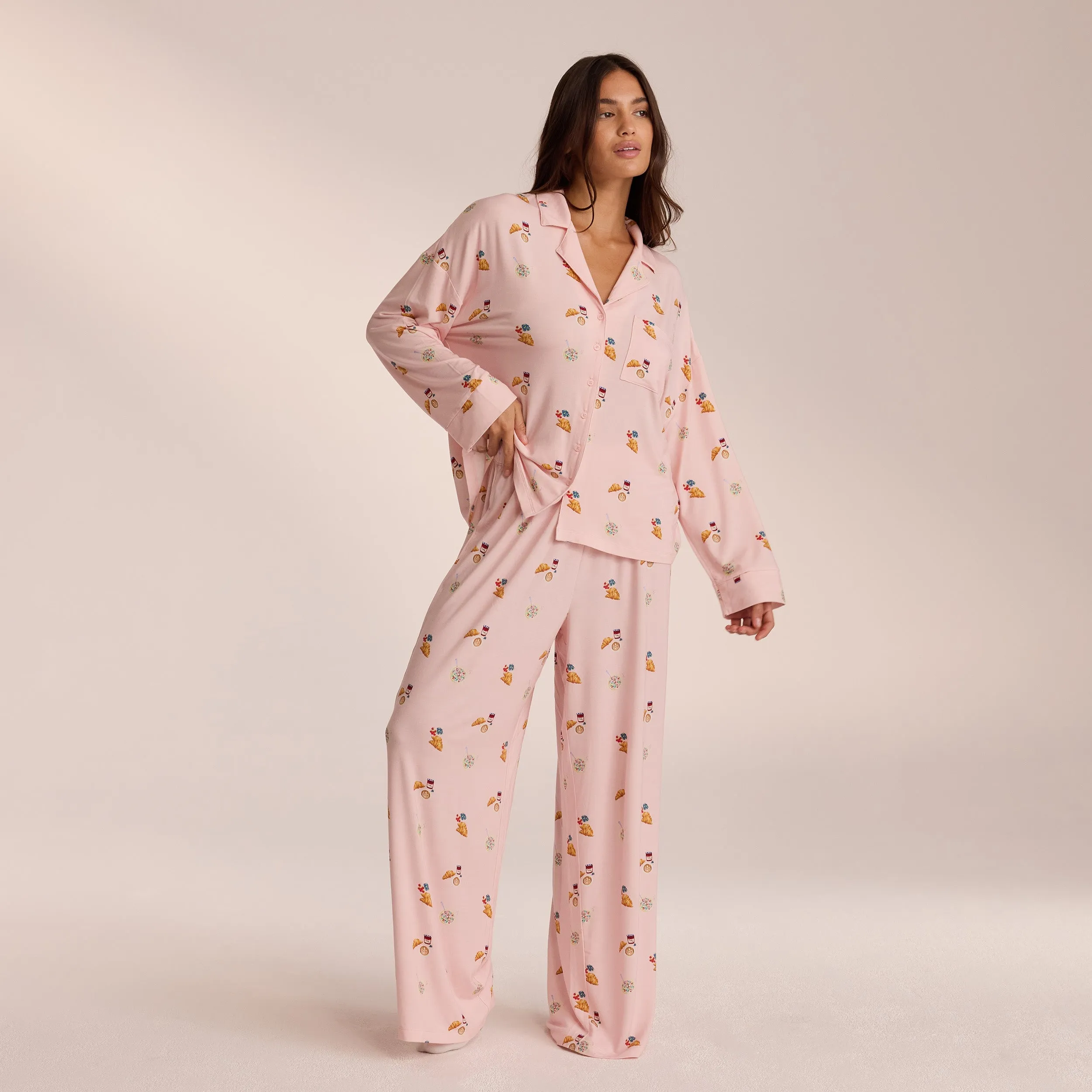 Pantalon de Pyjama en Modal - Rose