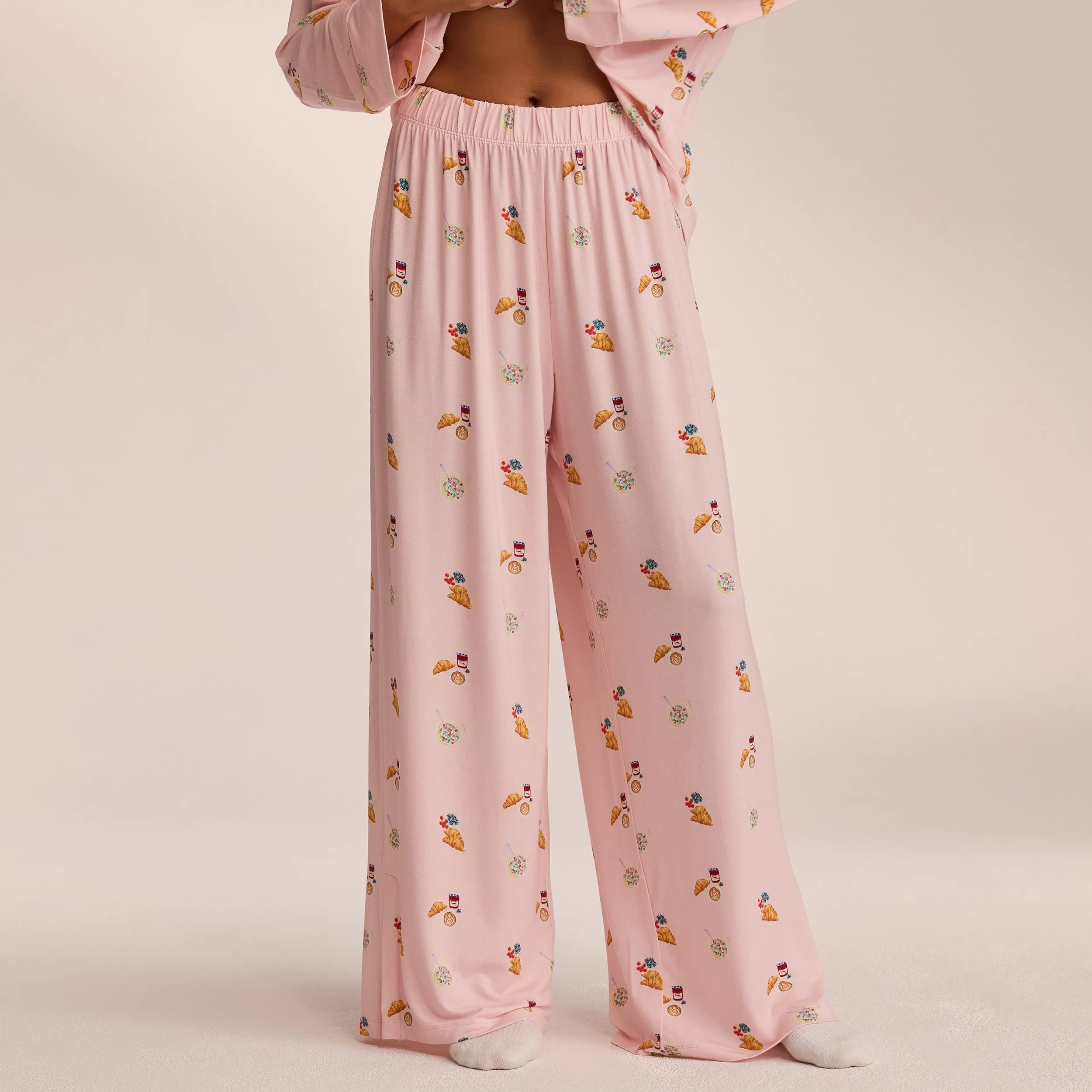 Pantalon de Pyjama en Modal - Rose