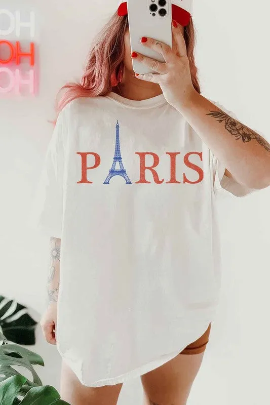 PARIS OVERSIZED GRAPHIC TEE