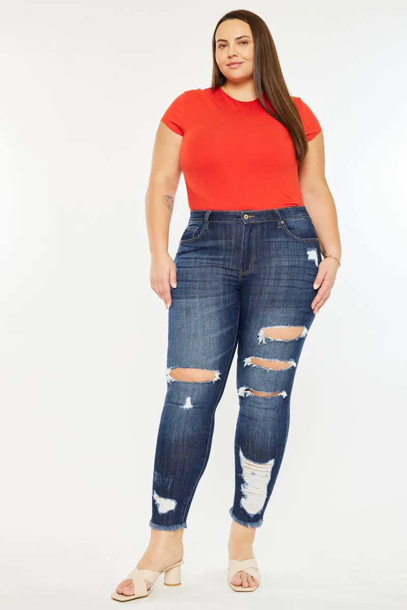 Penny Mid Rise Ankle Skinny Jeans (Plus Size)