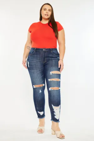 Penny Mid Rise Ankle Skinny Jeans (Plus Size)