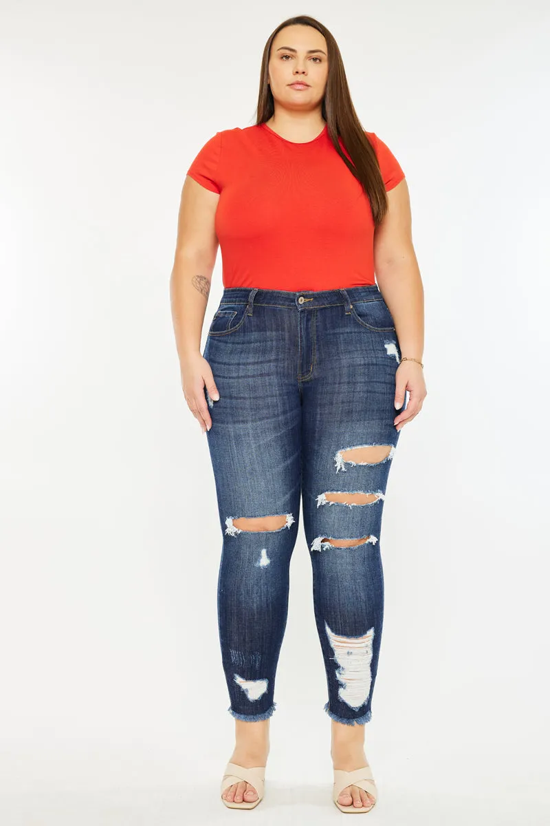 Penny Mid Rise Ankle Skinny Jeans (Plus Size)