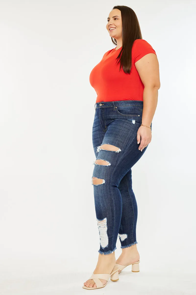 Penny Mid Rise Ankle Skinny Jeans (Plus Size)