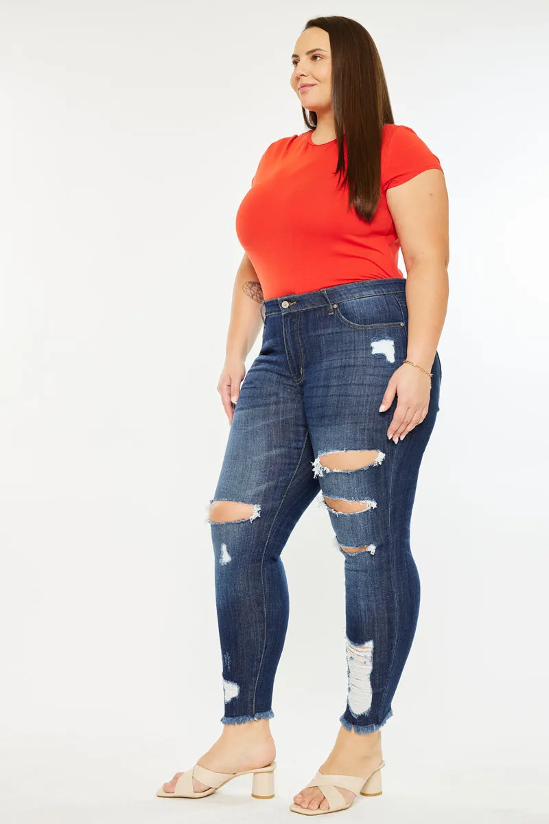 Penny Mid Rise Ankle Skinny Jeans (Plus Size)