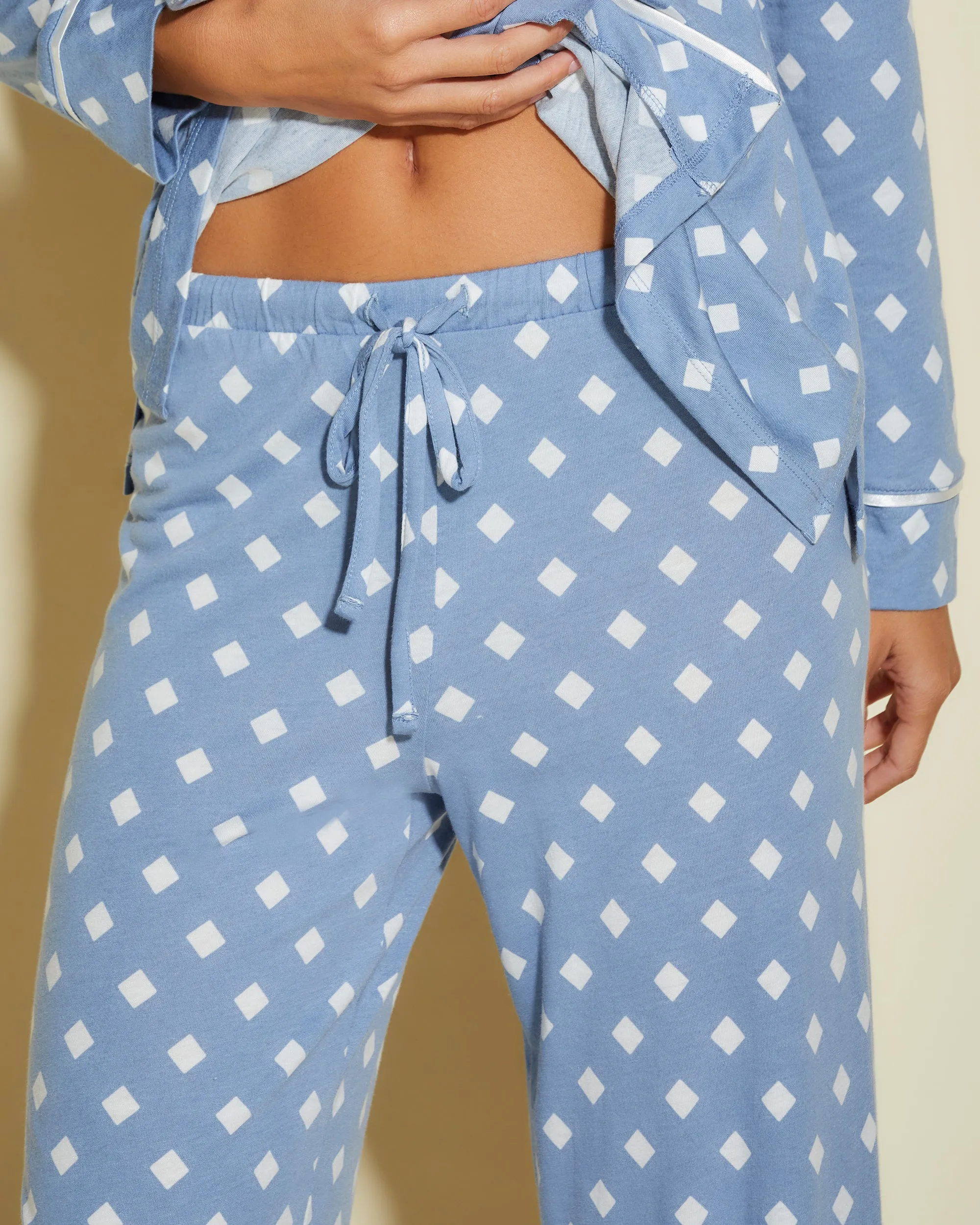 Petite Long Sleeve Top & Pant Pajama Set