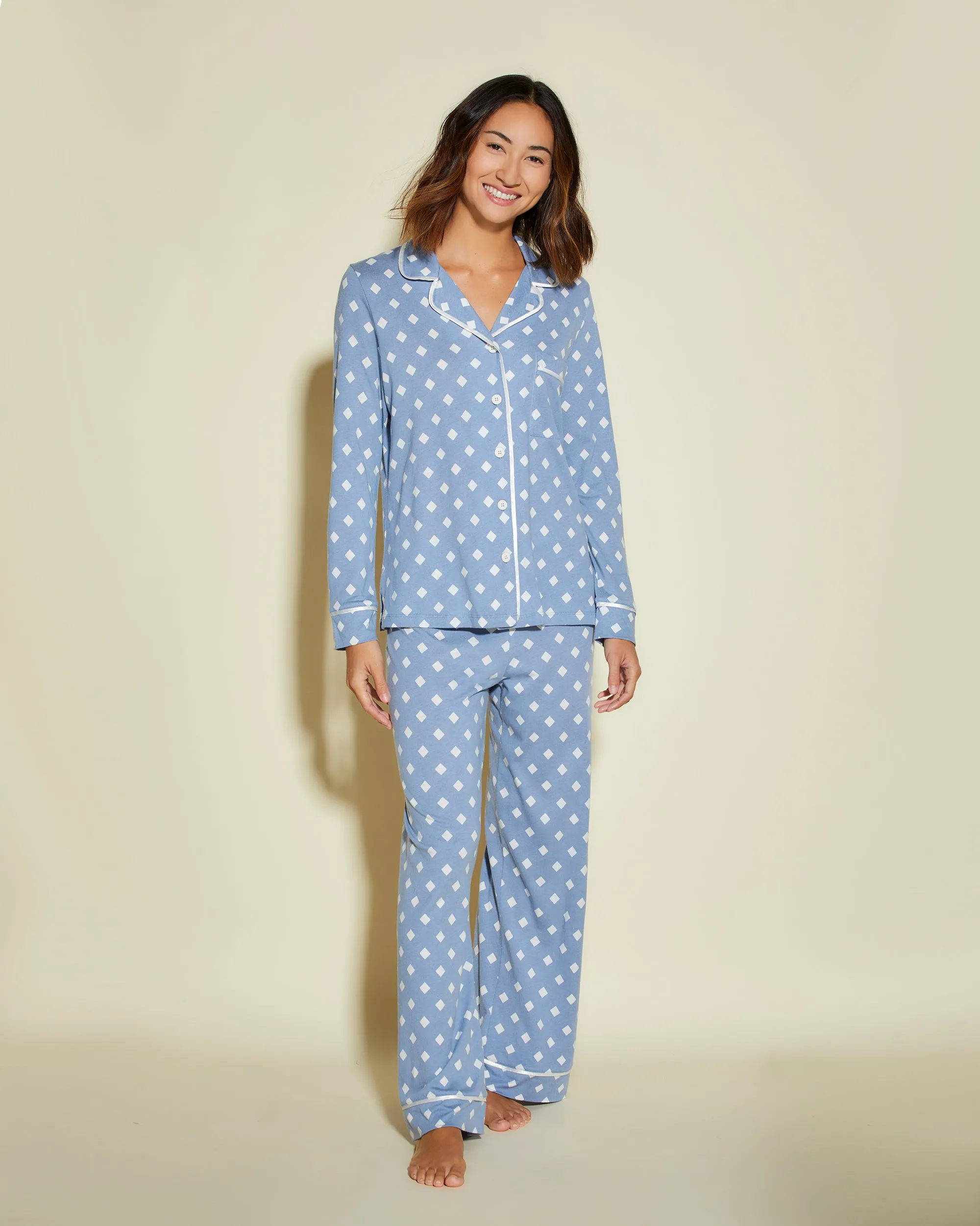 Petite Long Sleeve Top & Pant Pajama Set