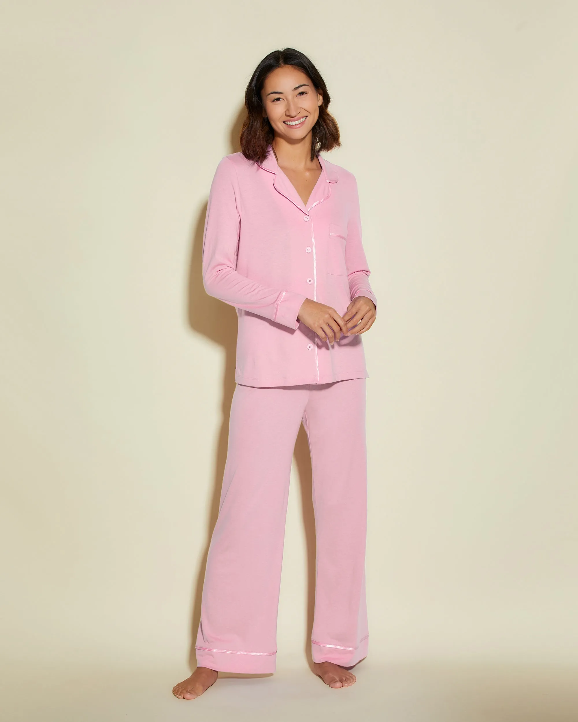 Petite Long Sleeve Top & Pant Pajama Set