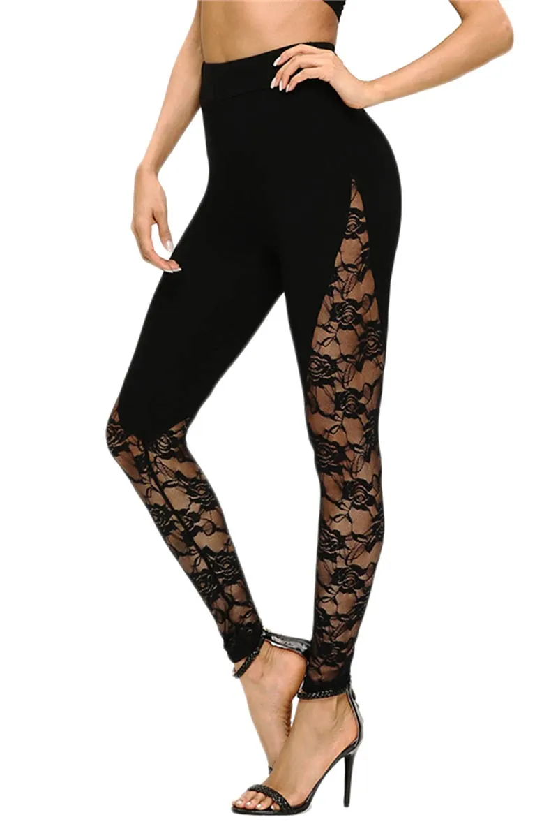 PH795 Lace Leggings Pants