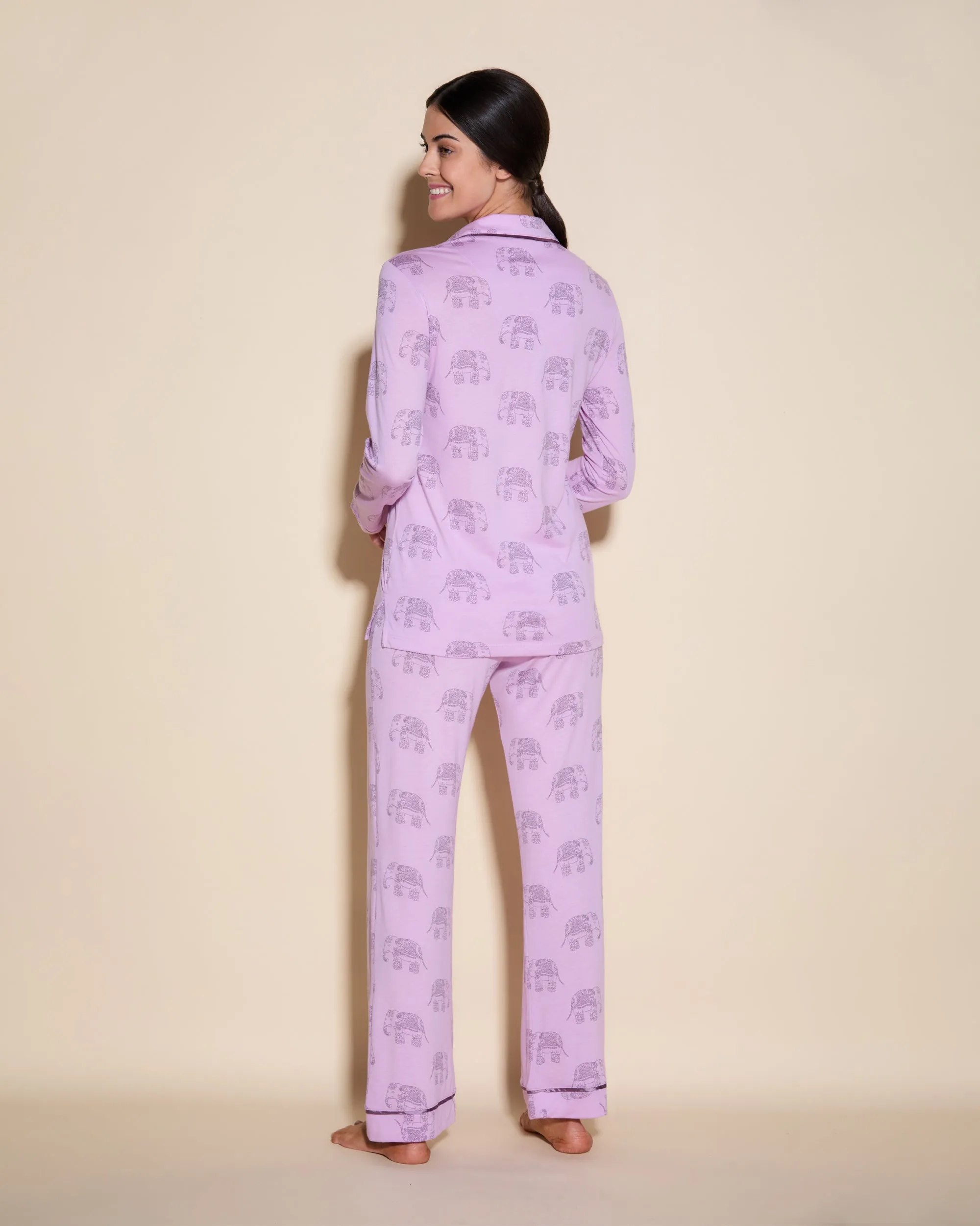 Pigiama Con Top A Maniche Lunghe E Pantaloni
