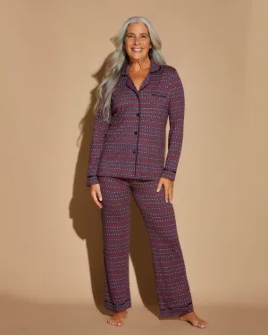 Pigiama Con Top A Maniche Lunghe E Pantaloni