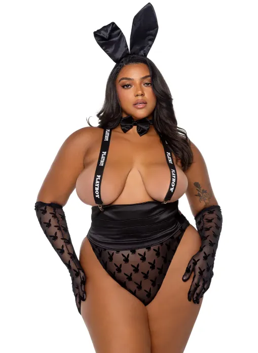 Playboy Topless Tux Suit - Black PBLI166