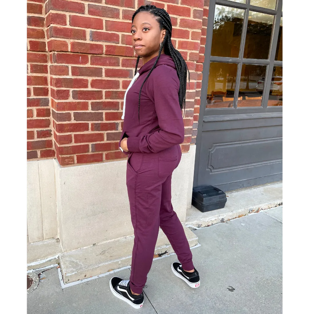 Plum Hoodie Set