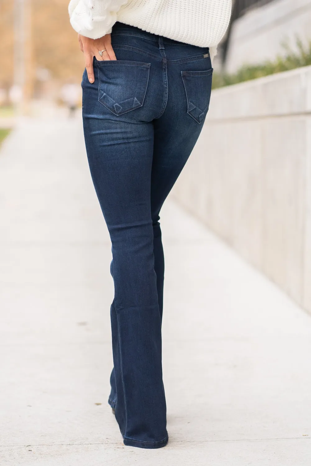 Plus Size Allie Mid Rise Flare