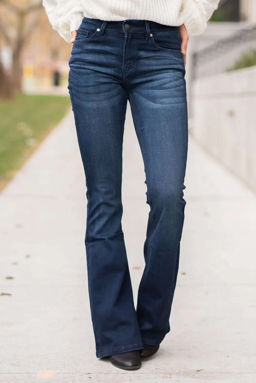 Plus Size Allie Mid Rise Flare