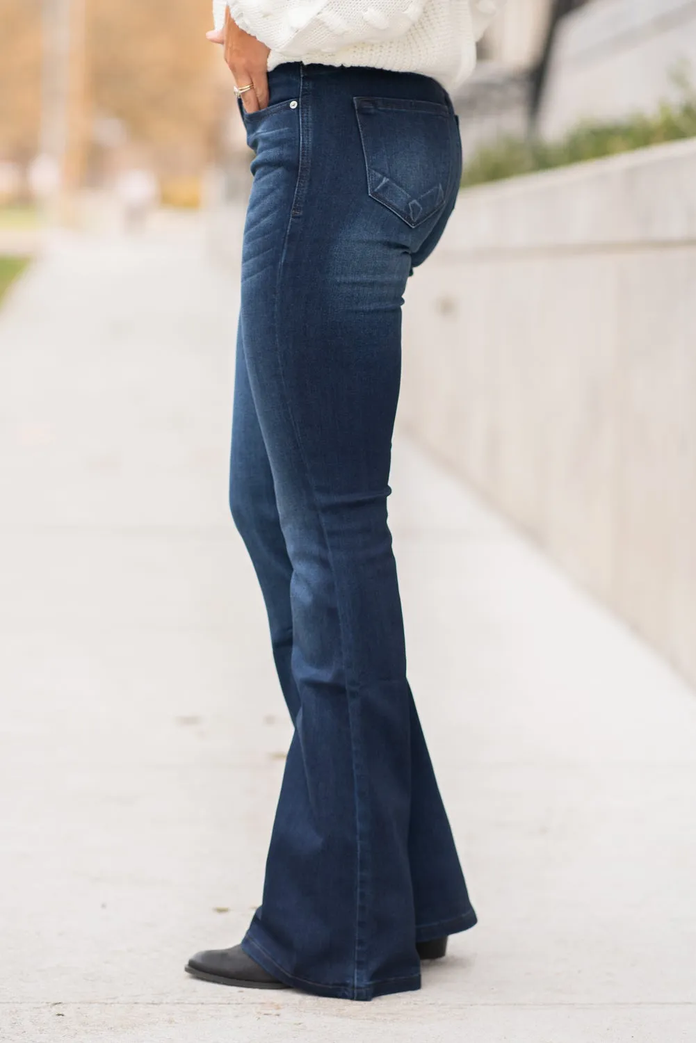 Plus Size Allie Mid Rise Flare