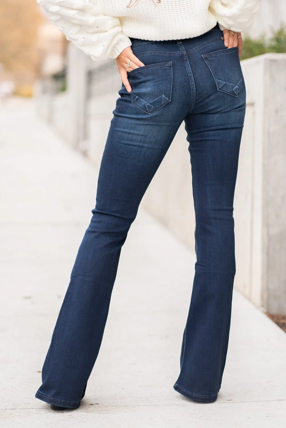 Plus Size Allie Mid Rise Flare