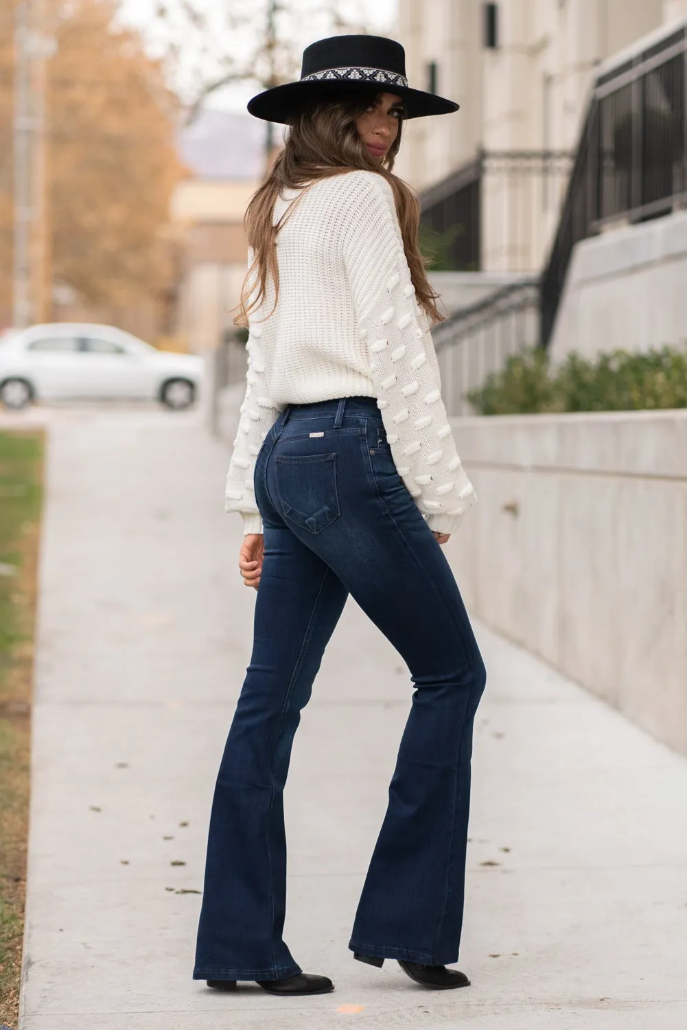Plus Size Allie Mid Rise Flare
