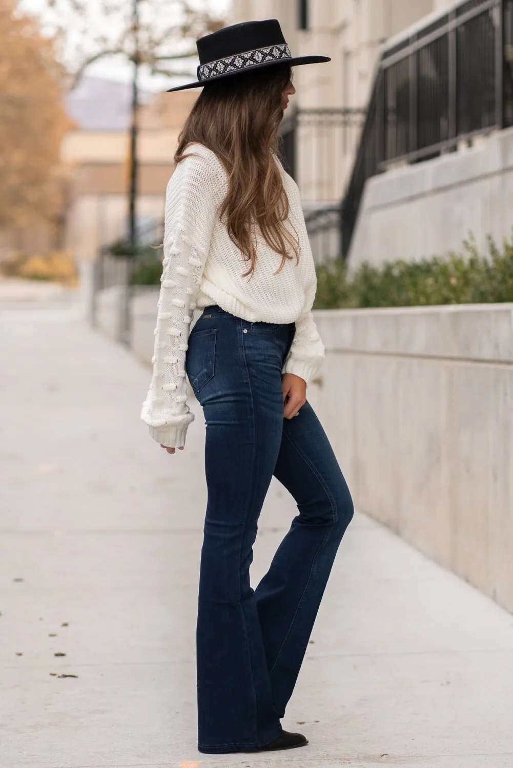 Plus Size Allie Mid Rise Flare