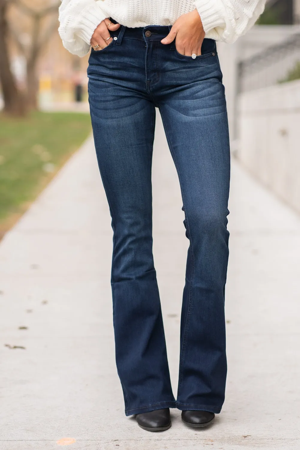 Plus Size Allie Mid Rise Flare