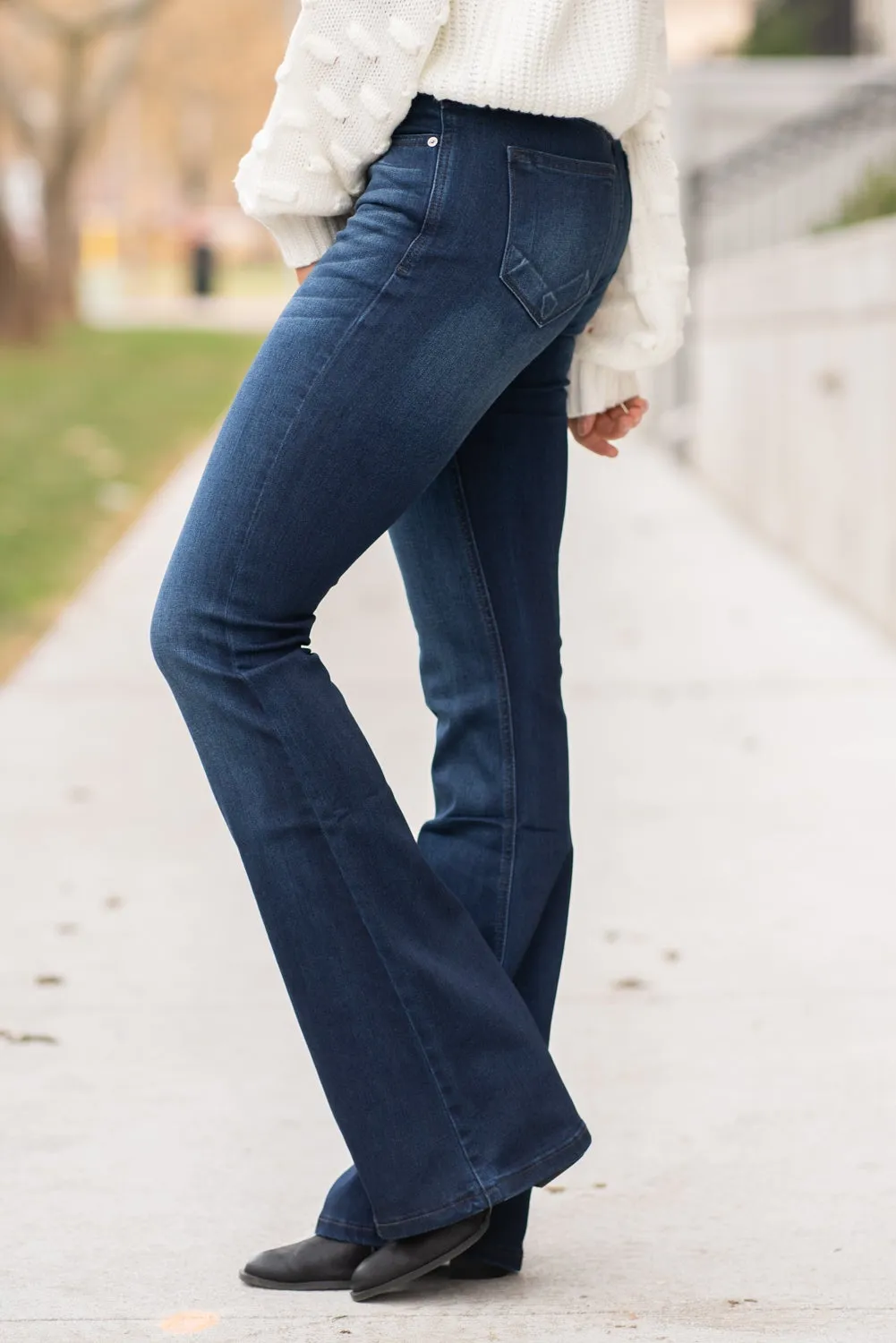 Plus Size Allie Mid Rise Flare