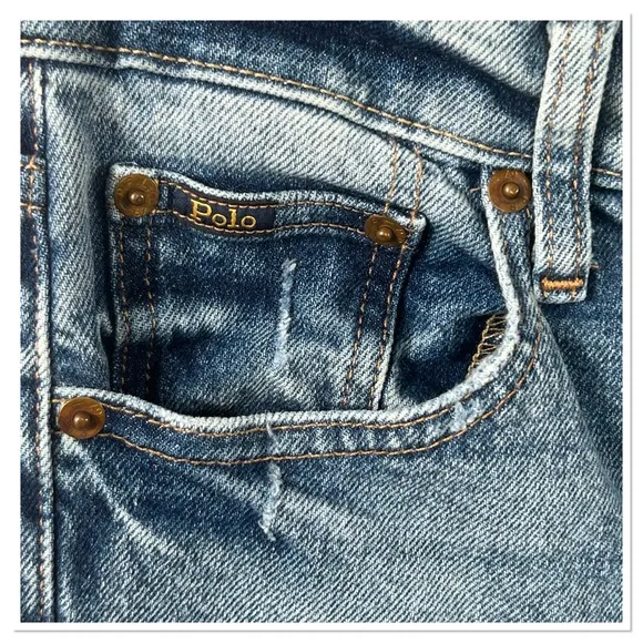 Polo Ralph Lauren Tompkins Skinny High Rise Ankle Jeans Sz 25 Cotton Blend