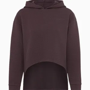 Porsche Women's Textured Hoodie (Blackberry) - Yoga Capsule