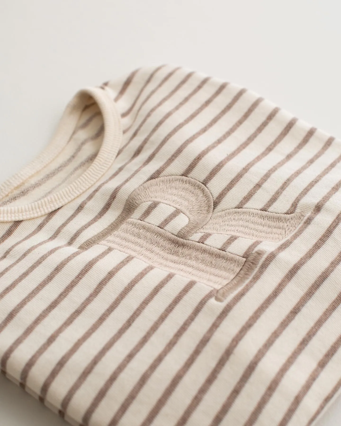 Pre-Order Oversized Stripe Sweatshirt - Embroidered