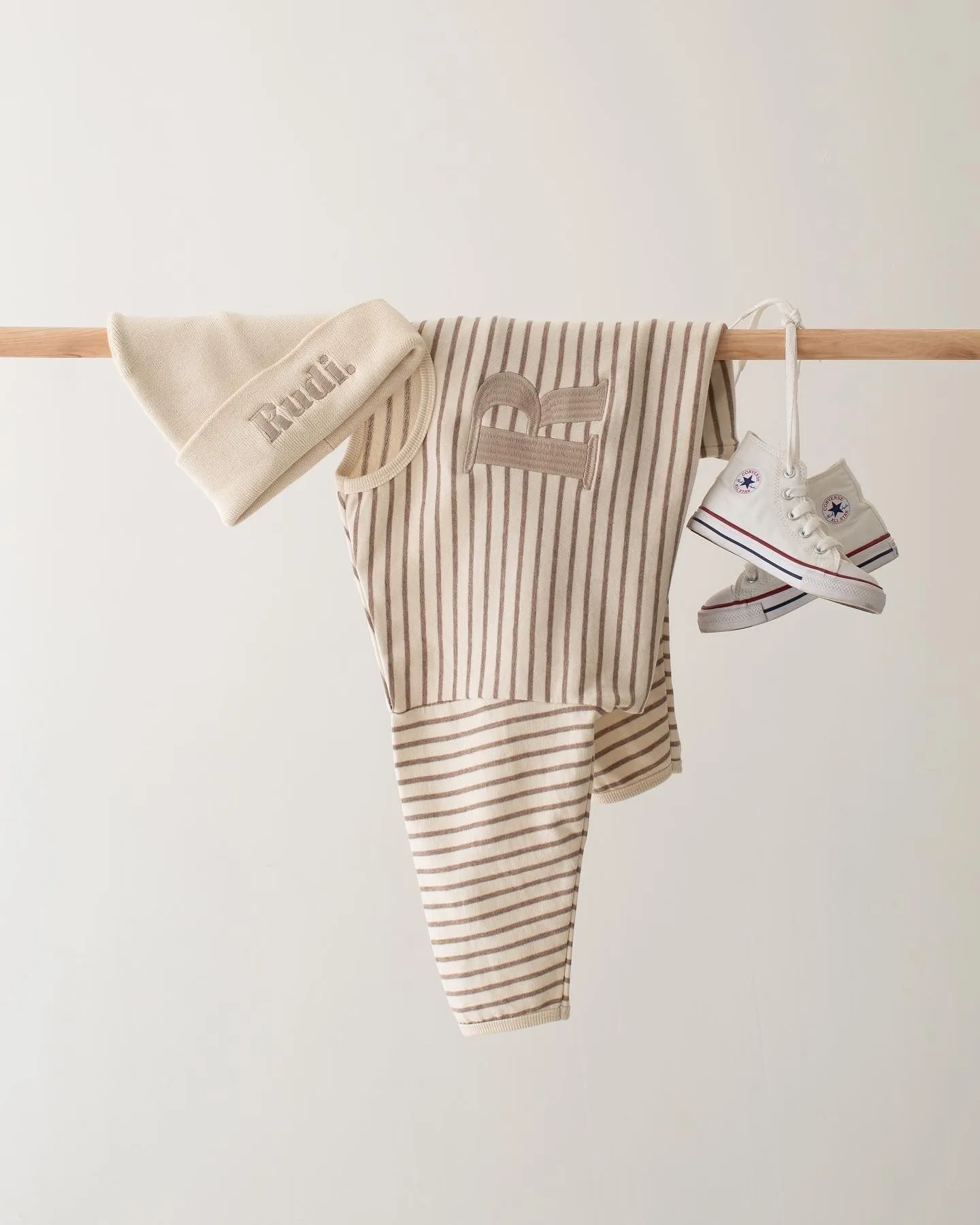 Pre-Order Oversized Stripe Sweatshirt - Embroidered