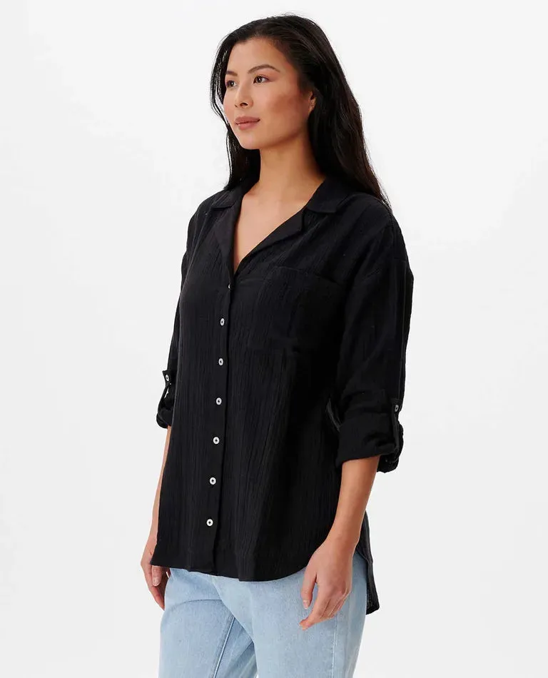 Premium Surf L/S BT Shirt- Black