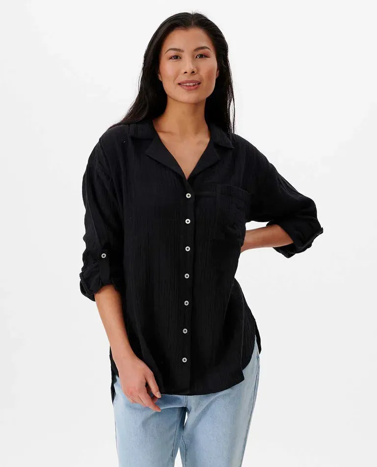 Premium Surf L/S BT Shirt- Black