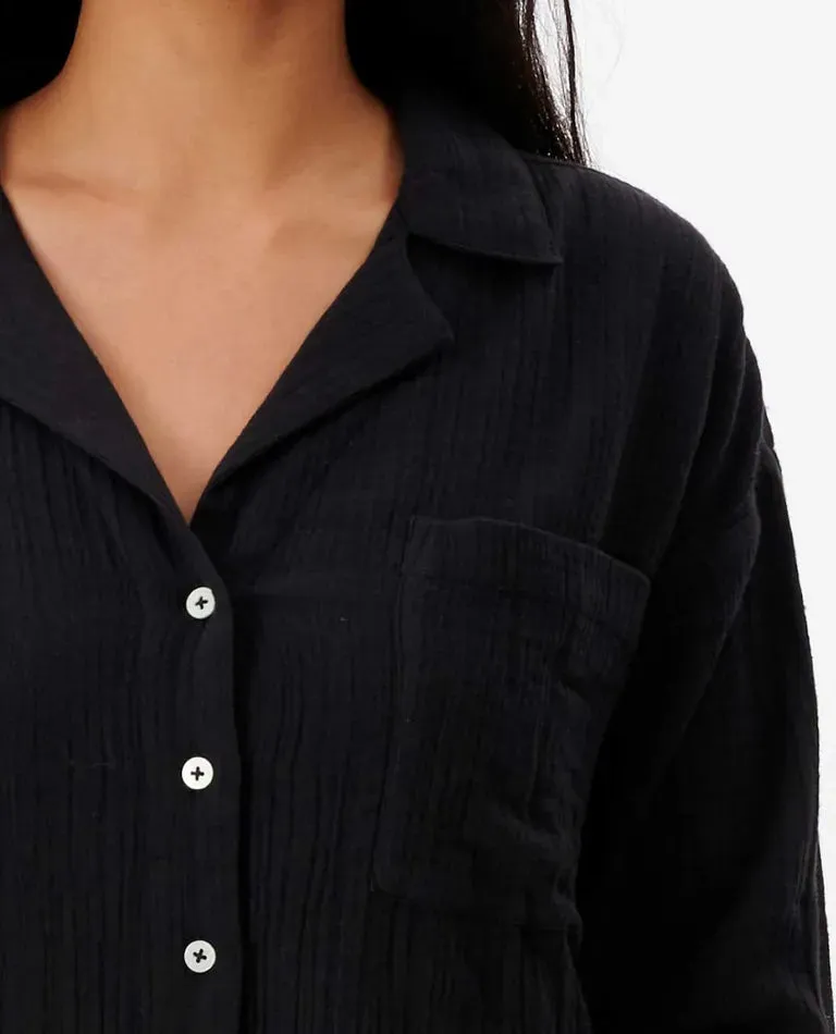 Premium Surf L/S BT Shirt- Black