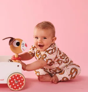Pretzels Pink Organic SS Romper