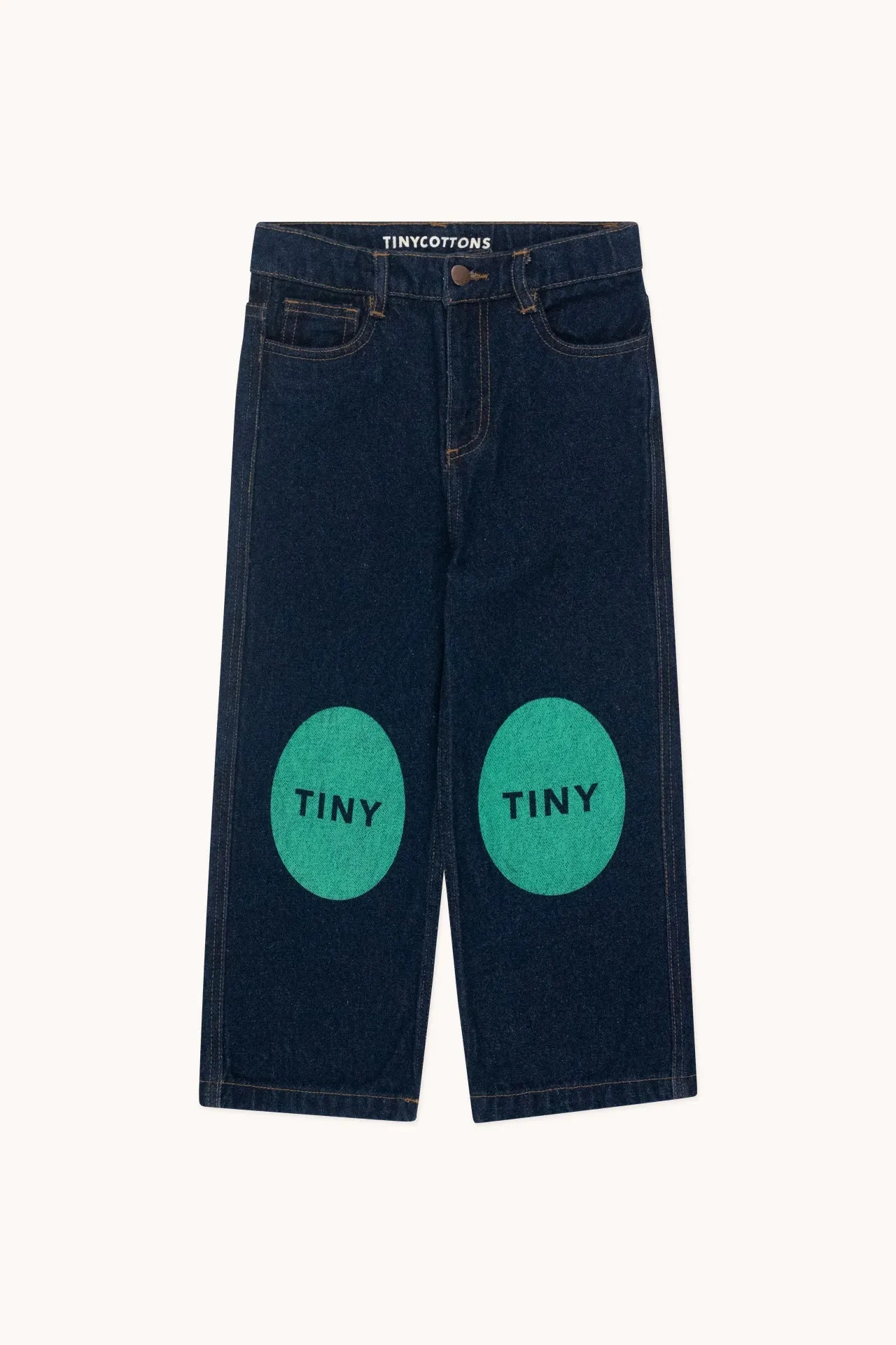 Printed Jeans, Dark Wash Denim