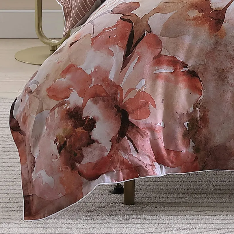 Private Collection TESSA PEACH QUILT COVER SET