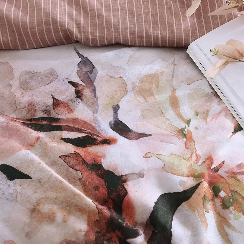 Private Collection TESSA PEACH QUILT COVER SET