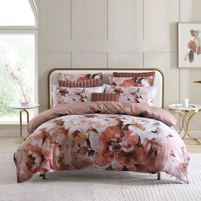 Private Collection TESSA PEACH QUILT COVER SET