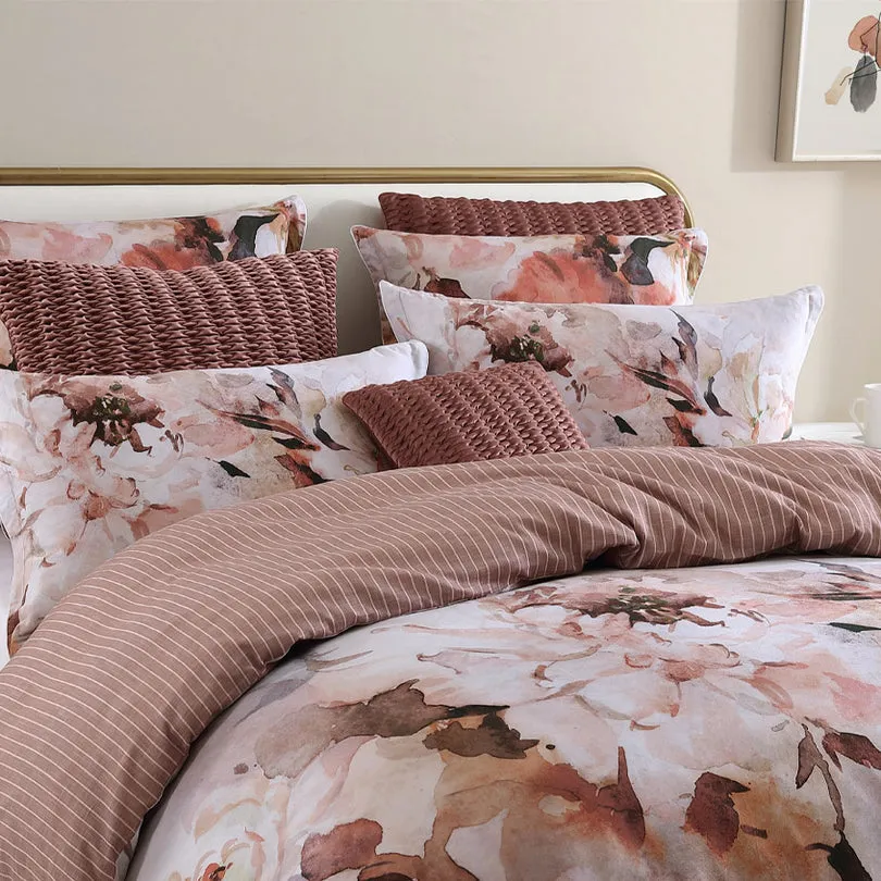 Private Collection TESSA PEACH QUILT COVER SET