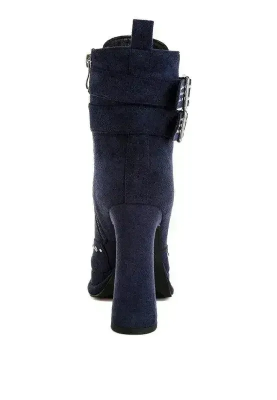 Punk Harness Boots - Studded High Heel Boots | Femstylo