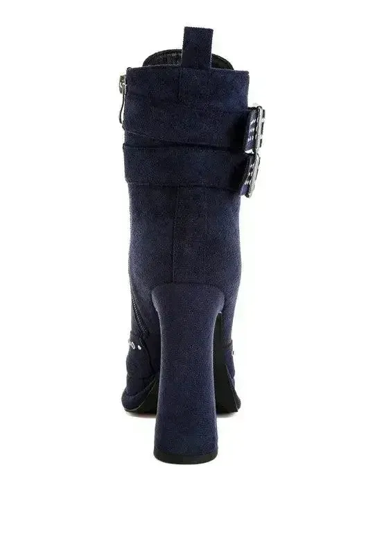 Punk Harness Boots - Studded High Heel Boots | Femstylo