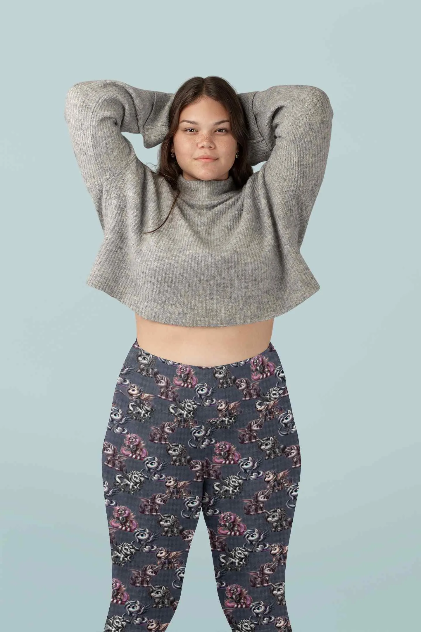 Punked Up Ponies Unicorn Capri Leggings